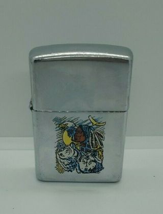 Zippo Xi Lighter Indian Wolf Eagle