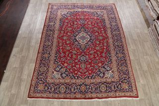 Semi - Antique Traditional Floral Ardakan Area Rug Hand - Knotted Red Carpet 8 ' x11 ' 2