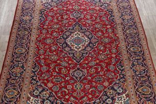 Semi - Antique Traditional Floral Ardakan Area Rug Hand - Knotted Red Carpet 8 ' x11 ' 3