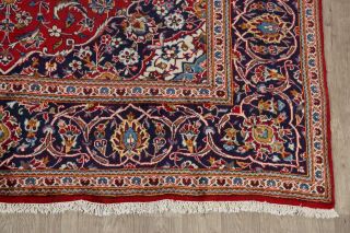 Semi - Antique Traditional Floral Ardakan Area Rug Hand - Knotted Red Carpet 8 ' x11 ' 6