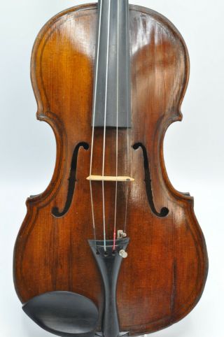 Old Antique Violin,  4/4 Size Maggini Label,  Oblong Case,  Good Bow