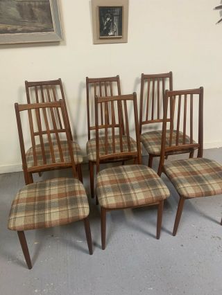 Danish Set Of Six Mid Century Dining Chairs 3