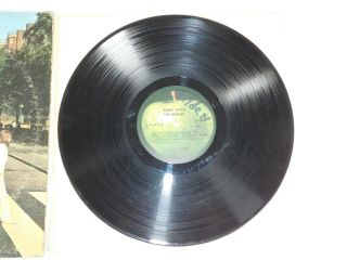 Vintage 1969 The Beatles Abby Road Apple SO - 383 Vinyl LP Record Album Disc Retro 2