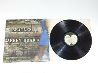 Vintage 1969 The Beatles Abby Road Apple SO - 383 Vinyl LP Record Album Disc Retro 3