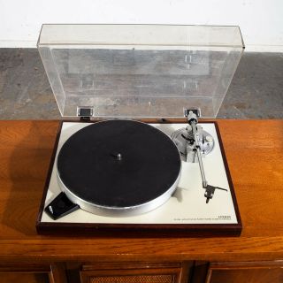 Mid Century Modern Record Player Luxman PD 284 Turntable Rosewood Ortofon 30 Mcm 2