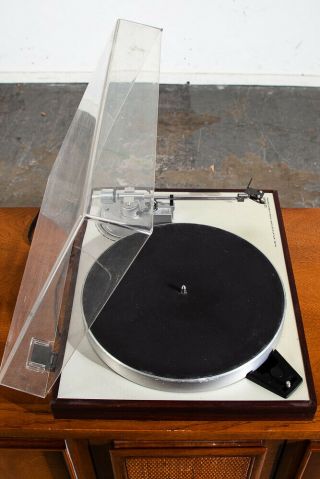 Mid Century Modern Record Player Luxman PD 284 Turntable Rosewood Ortofon 30 Mcm 6