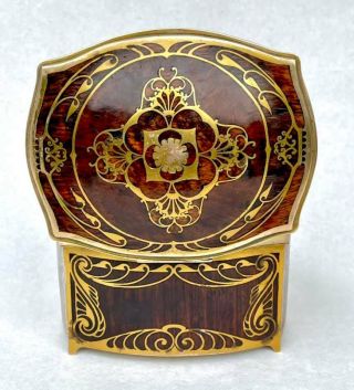 Erhard & Sohne,  Art Nouveau Splendid Box Brass And Wood