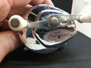 Vintage Sm 414 Sportmaster Baitcasting Reel.  The Best In Sports.  Usa.