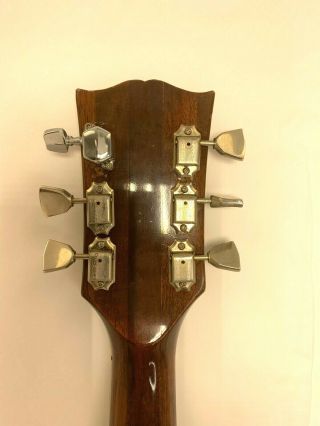 1970s sunburst Gibson j - 45 deluxe acoustic guitar for repair 4