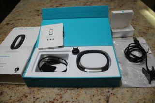 Vintage Fit Bit Alta Wristband Black/ss W/original Box/acc.  Extra Charging Cable