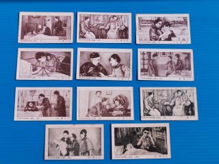 11 Chinese Drama Cigarette Cards 1930 