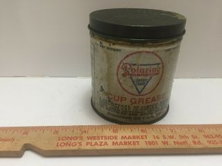 Early Vintage Polarine Cup Grease 1 Pound Can W Lid
