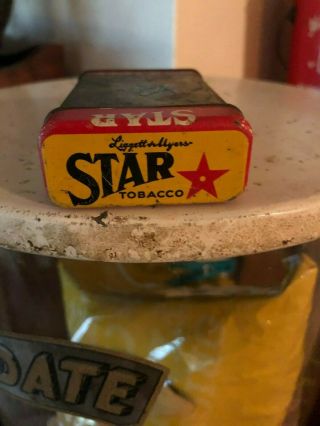 VINTAGE Star Tobacco Tin/Liggett - Myers/Chew Tobacco Tin/ 3