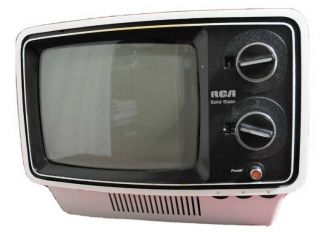 Vintage 1975 Rca Solid State Tv Space Age
