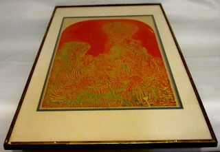 Artist Sergio Gonzalez - Tornero (1927 - 2020) The Comet Print - Signed,  Dated & 
