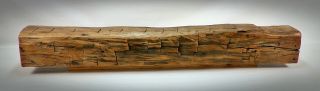 Antique Rustic Hand Hewn Oak Beam Floating Shelf Fireplace Mantel 60x8x7 1/2
