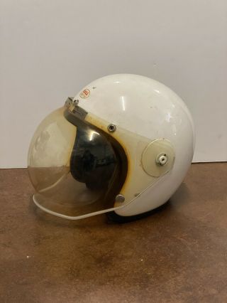 Vintage Bell 500 Tx Motorcycle Helmet W/bubble Face Shield