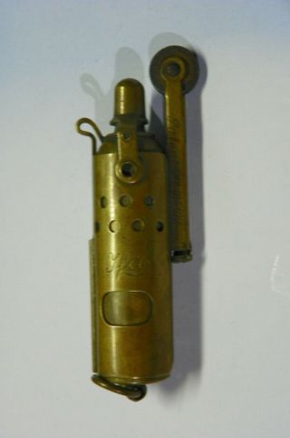 Really Wwi Imco Austria Pat.  105107 Yfa Brass Trench Lighter