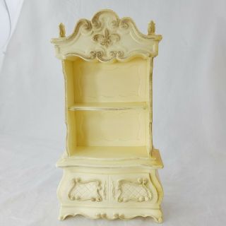 1960s Vintage Barbie Susy Goose French Provincial Doll House Shelf Hutch