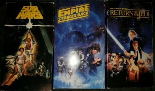 Star Wars Trilogy Box Set 1992 Vhs Tapes Pre Fx Vintage