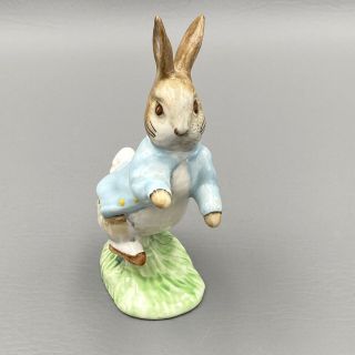 Vintage Beatrix Potter Peter Rabbit Porcelain Figurine Royal Albert England 1989