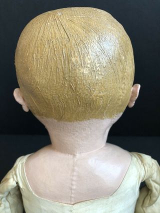 Antique All 20” Martha Chase Stockinette Cloth Doll.  Brown Eyes 6