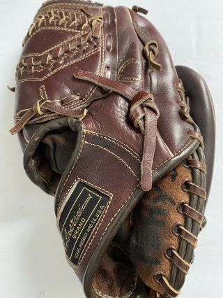 Vintage Ted Williams Baseball Glove Sears Roebuck 16154 Pro Style Pocket