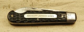 Vintage Endicott Johnson Shoes Easy Open Advertising Knife