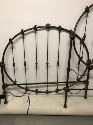 vintage cast iron queen bed 4