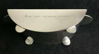 A Very Unique Tiffany And Co Sterling Silver Candy Dish Bowl W/ Virgil Quote