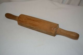 Vintage Wooden Rolling Pin 15 " Long,  7.  " Barrel,  Country Kitchen Decoration