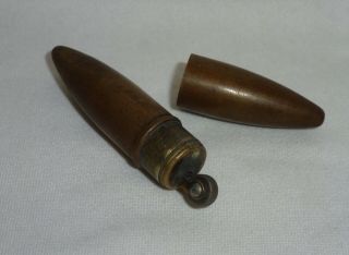 Vintage Military Trench Art Style Brass Bullet Lighter