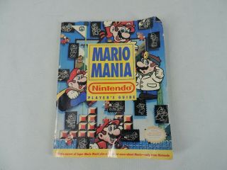 Vintage Mario Mania Nintendo Players Guide Mario World Book
