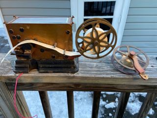 Antique Gamewell Fire Alarm Punch Register And Other Machine