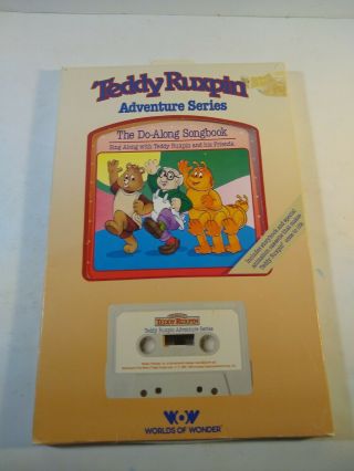 Vintage Teddy Ruxpin The Do - Along Songbook Book & Cassette