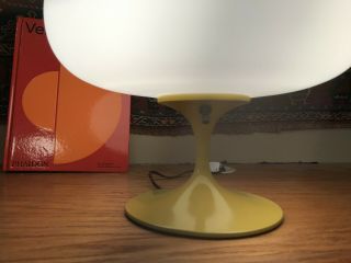 Yellow Laurel Mushroom Table Lamp 1960s Bill Curry Design Exc cond.  space age 6