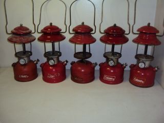 5 Coleman 200a Lanterns Or Restoration Dates In Description