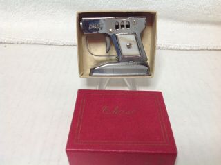 Vintage Chase Gun Pistol Lighter In The Origional Box