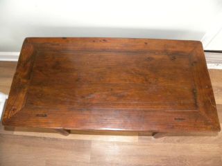 Antique Chinese Qing Style Rosewood Altar Table Bench,  Carved 2