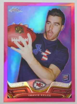 Travis Kelce Rc Rookie 134/399 - 2013 Topps Chrome Pink Refractor No.  118