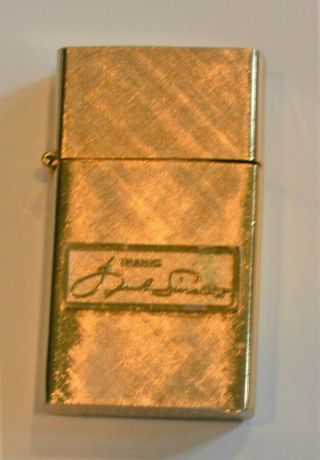 Vintage 14k Gold Plated Florentine Flip Top Lighter With Logo
