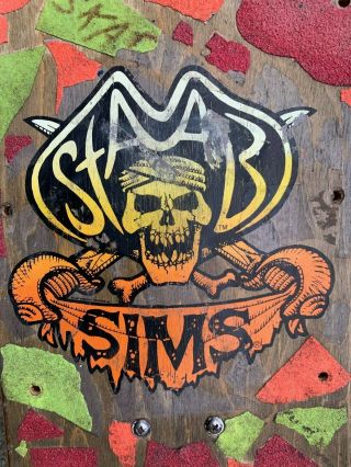Vintage Sims / Kevin Staab Pirate Skateboard - 1980s 6