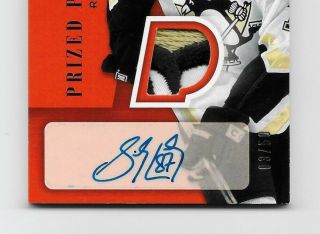 05 - 06 Fleer Hot Prospects Rookie Sidney Crosby Auto/patch Red Rc Sp Error Look