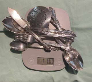 1 Pound Of Sterling Silver For Scrap Or Use (10 Vintage Utensils)