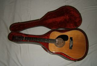 Vintage Alvarez Model 5054 12 String Acoustic Guitar - Made In Japan - Exc Cond