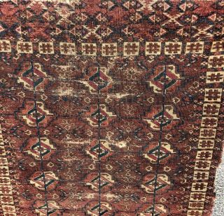 YAMOTH TRIBAL RUG,  AN AWESOME ANTIQUE COLLECTOR ITEM YAMOTH RUG 2