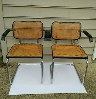 Authentic Marcel Breuer Cesca Chairs By Gavina 1960s/70s Vintage