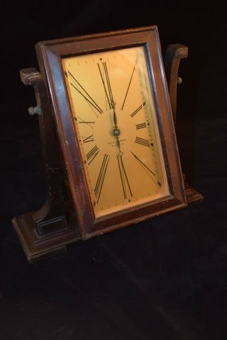 Vintage Seth Thomas Art Deco Desk Table Top Clock Pivot