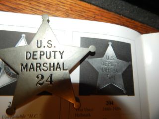 Antique 24 Deputy Us Marshal Police United States Marshal 204 In Book Usms
