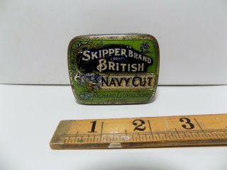 Llyod & Sons Skipper Navy Cut 1oz Tobacco Sample Size Tin C1900s